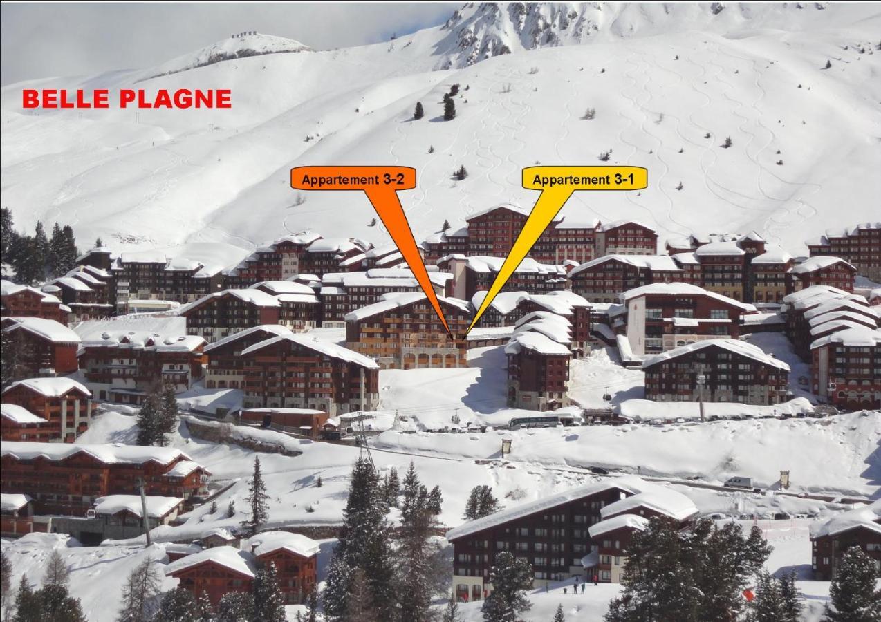 Belle Plagne 1 Appart 6 Pers Du Dimanche Au Dimanche Ski Au Pieds Ла-Плань Екстер'єр фото